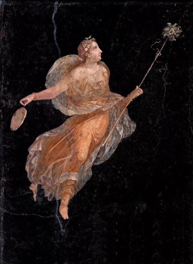 飞舞的女祭司壁画 Flying Maenad 石膏 74 厘米60 厘米 公元1 世纪