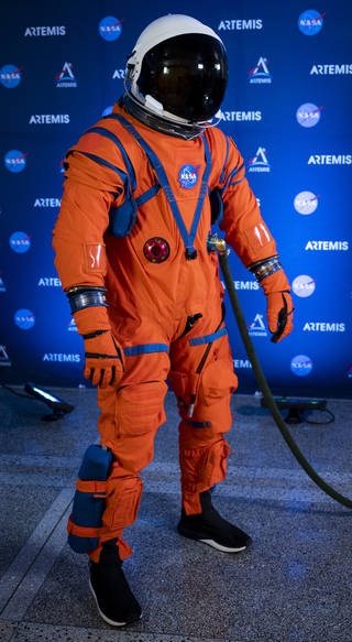 NASA is building the Orion Crew Survival System spacesuit to protect astronauts during launch reentry and emergency situations during Artemis missions
